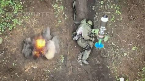 At first, the drone flies high above a neighbourhood of Beit Hanoun, now a crumpled wasteland of ruins in the barren desert of. . Grenade falls on russian soldiers